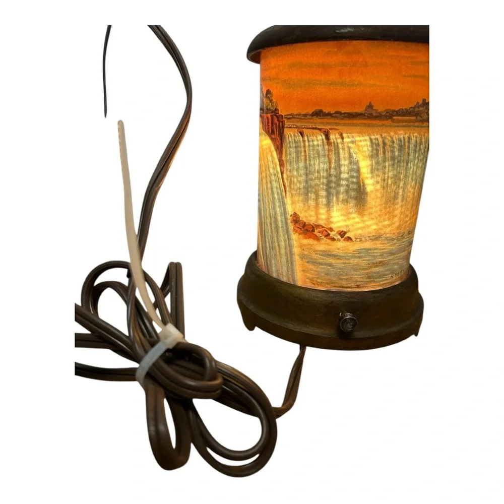 Vintage Faux Brass Niagara Falls Lantern